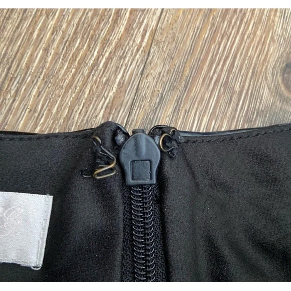 HOUSE OF CB Haridan Black Pleather High Waisted Leggings Pants Small